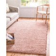 thumbnail image 1 of Unique Loom 3146012 7 x 10 ft. Davos Shag Rectangular Rug, Dusty Rose, 1 of 2