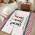thumbnail image 5 of Independence Day Washable Area Rug 4 x 6 ft American Dwarf Country of The Free Brave Celebration, Soft Non Slip Rugs Stain Repellent Indoor Felt Carpet for Living Dining Room Bedroom Home Office, 5 of 9