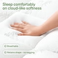 thumbnail image 2 of Niagara Sleep Solution Ultra Soft King Size Mattress Topper - Rayon Derived from Bamboo Pillow Top Mattress Pad for Back Pain Relief - Naturally Cooling for Hot Sleepers, White, 2 of 7