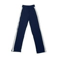 thumbnail image 3 of Women's Contrast Color High Waisted Loose Fit Yoga Pants - Casual Stretchy Workout Trousers with Color-Block Design, S-XXXL Sizes, 3 of 3