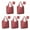 Red Christmas Deer-1, variant on 5 Pack Foldable Shopping Bag,Red and White Christmas Pattern Reusable Grocery Bags with Pockets,Large Reusable Tote Bags with Handles Waterproof & Lightweight