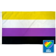 Non-binary Pride Flag - 3x5' Poly Flag Non-Binary Flag 3' x 5' Pride Flag, Non-Binary Pride Flag, non-Binary flag, Non-Binary pride, Non-Binary, LGBT Gay Pride Flag