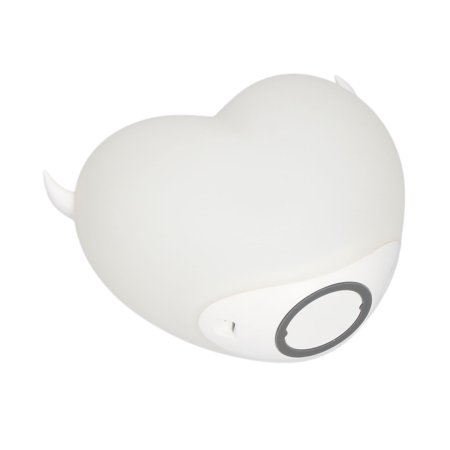 

Zerone Night Lighting Lamp Silicone Night Light Heart Night Light Exquisite Appearance Rechargeable Battery Colorful Lights Mood Lighting