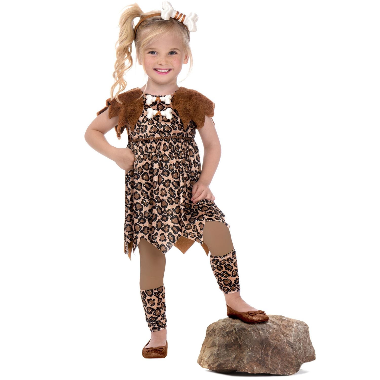 TODDLER HALLOWEEN LITTLE CAVEGIRL COSTUME