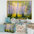 thumbnail image 2 of Designart 'Sunrise Glow Through The Birches I' Traditional Framed Canvas Wall Art Print, 2 of 5