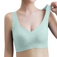 thumbnail image 2 of Lixiuxyad Seamless Front Yoga Bra For Supportive Non Padded Sports Top With Side Coverage And Back Design For Fitness Workout,Bras for Women Green XXL, 2 of 7