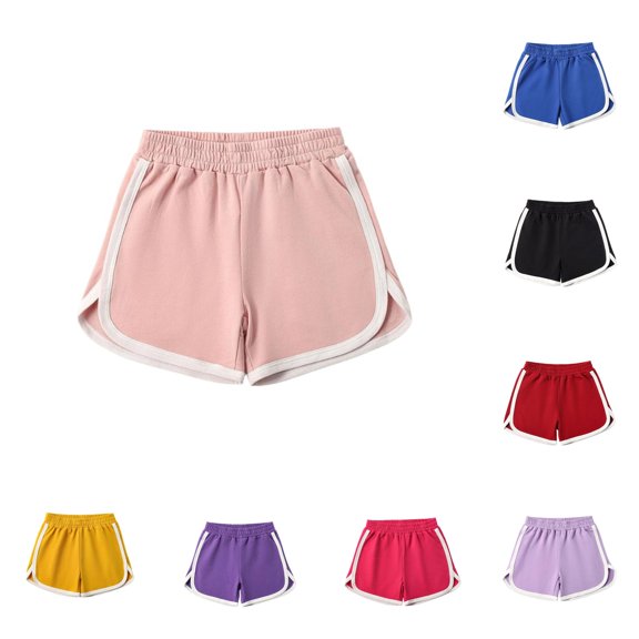 Rggeeun Toddler Boys Shorts Solid Color Elastic Waist Loose Fit Side Slit Seam Wide Leg For Summer Beach Lounging Graceful Bottoms,Gray,8-9 Years