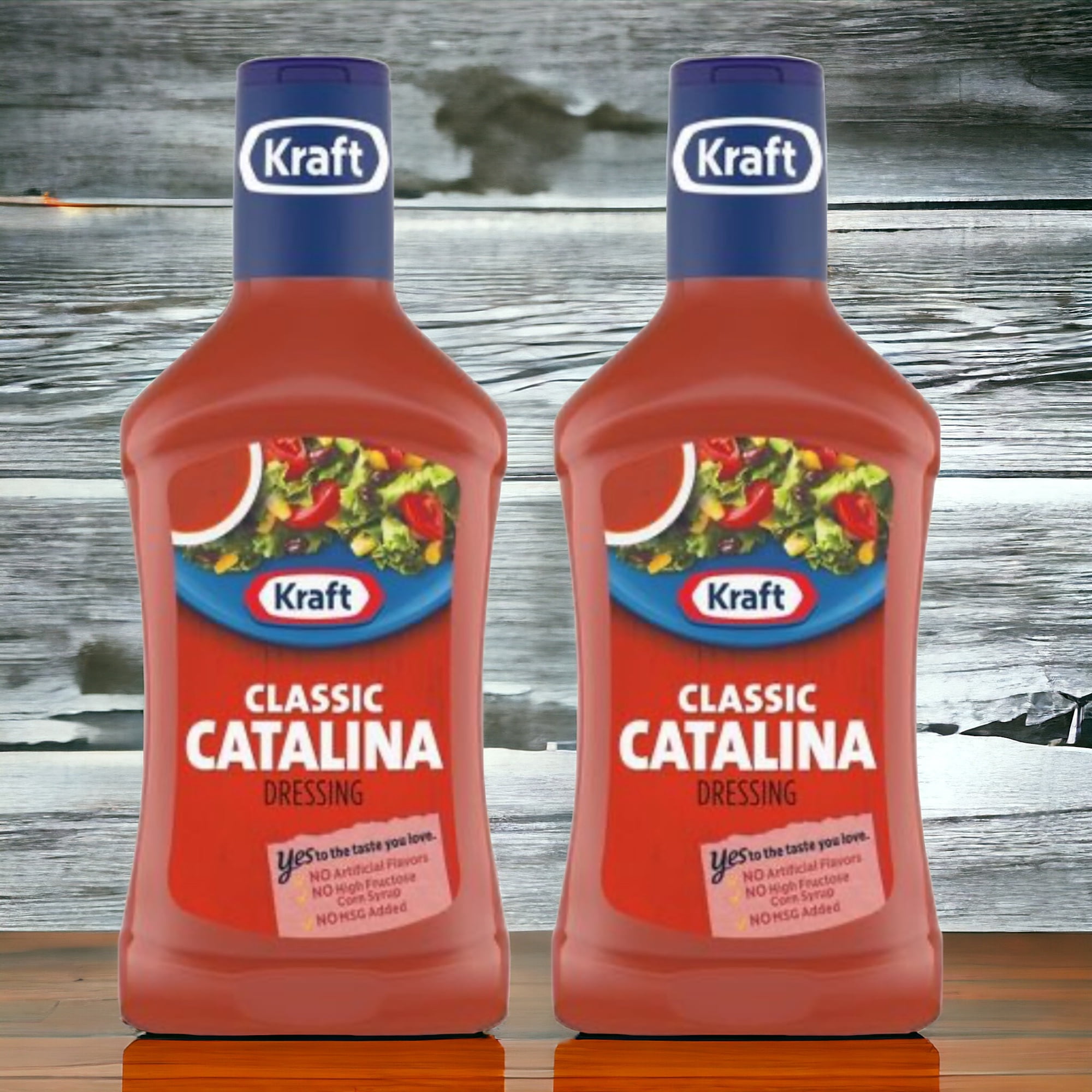 Kraft Classic Catalina Salad Dressing (16 fl oz Bottle), Pack of 2 -  Walmart.com