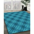 thumbnail image 2 of Ahgly Company Indoor Rectangle Patterned Blue Eyes Blue Area Rugs, 7' x 10', 2 of 6