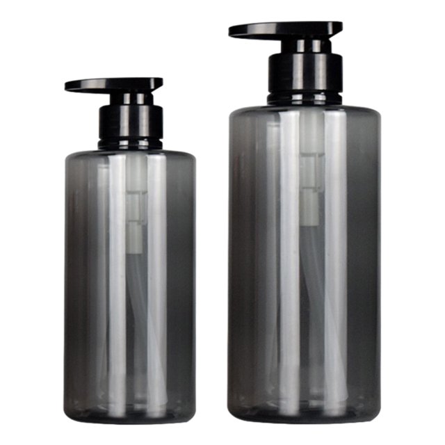 Botellas dosificadoras de champú reutilizables, paquete de 2, dispensador de champú y acondicionador con bomba, para ducha y baño, 300 ml y 500 ml