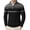 Black & Dark Heather Grey, variant on Mens Slim Fit 1/4 Zip Up Mock Neck Polo Sweater Casual Long Sleeve Sweater Pullover Sweaters