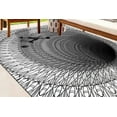 thumbnail image 3 of Optical Illusion Rug, 3D Effect Rug, Abstract Rugs, Modern Rugs, Soft Rug, Kitchen Rug, Pattern Rug, Indoor Rug, 3D Printed Rug, Gray Rug, 3.3'x5' - 100x150 cm, 3 of 4