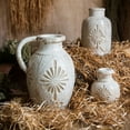 thumbnail image 3 of Carved Floral Vase in White, 3 of 16