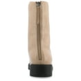 thumbnail image 4 of Journee Womens Nikks Lace Up and Zip Entry Almond Toe Booties, 4 of 10