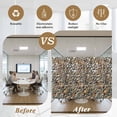 thumbnail image 5 of Colorful Stones Window Privacy Film, Farmhouse Stones Modern Art Static Cling UV Sun Blocking Heat Control Window Tint Day and Night, Non-Adhesive Reusable One Way Windows Privacy Cover 35.4''x78.7'', 5 of 7
