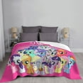 thumbnail image 6 of My Lit-Tle Pony Fleece Blanket Super Soft Cozy Throw Blanket Fuzzy Comfy Flannel Blanket Warm Plush Blankets And Throws For Couch, Sofa, Bed 60"X50", 6 of 7