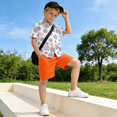 thumbnail image 5 of Dailycode Small Short Sleeve Button Down Shirts Hand Drawn Swirl Doodle Casual Shirt 3-10 Years, 5 of 9