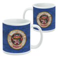 thumbnail image 2 of Rustic Minnesota State Flag Distressed USA White Mug, 2 of 4
