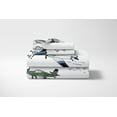 thumbnail image 2 of Sweet Jojo Designs Airplane Green and Blue Boy 4 Piece Queen Size Sheet Set, 2 of 5