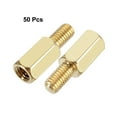 thumbnail image 2 of 50pcs M3 8+6mm Tornillos Espaciadores Hexagonales de Latón con Rosca Macho y Hembra, 2 of 3