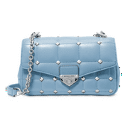 Michael Kors Women's Soho Chain Leather Shoulder Bag Blue Size Regular