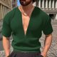 thumbnail image 1 of pstuiky camisetas de hombre, Camiseta deportiva de manga corta con cuello redondo para hombre, color liso, para correr al aire libre ropa de hombre xxl, 1 of 5