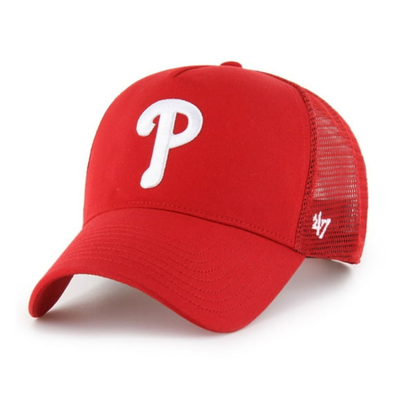 Men's '47 Red Philadelphia Phillies Ballpark Offside Adjustable Trucker Hat