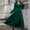 *Green, variant on U Long Sleeve Dress for Women, V Neck Tiered A Line Spring Elegant Modest Smocked Flowy Maxi Dress Green,Womens Plus XXL