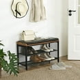 thumbnail image 4 of Boutique Home Shoe Rack Bench with Padded Faux Leather, 4 of 7