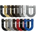 thumbnail image 4 of Premium Horseshoe Barn Door Hardware Set W/ 6' Track For 1 3/4" Doors, Regal Red, 4 of 15