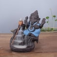 thumbnail image 2 of Porclain Meditated God Sticks Quemador de s Funda, soporte Azul b Gloria Quemador de incienso de Elephant God, 2 of 8
