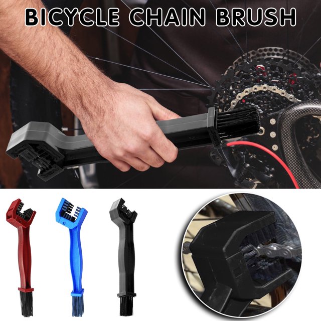 Cepillo de limpieza para accesorios de bicicleta de montaña Gnobogi, cepillo de limpieza para cadena de piñón para deportes al aire libre y fitness.
