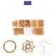 thumbnail image 5 of 1 caja de kit para hacer aretes, kit de suministros para hacer aretes, juego de aros y cierres para las orejas, 5 of 8
