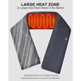 thumbnail image 2 of Heated Neck Wrap with 5000 mAh Power Bank, Cordless Heating Pad for Neck, Soft Heated Scarf Warmer for Pain Relief, Muscle Relaxation, Portable Rechargeable Heating Pad (Grey), 2 of 8