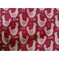thumbnail image 5 of oneOone Cotton Poplin Magenta Fabric Rooster Cock Craft Projects Decor Fabric Printed By The Yard 42 Inch Wide-9G, 5 of 6
