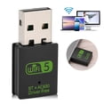 thumbnail image 4 of Tarjeta de red inalámbrica con Bluetooth 4.2 y WiFi de 600 MB, adaptador de antena LAN 2 en 1, controlador gratuito, RTL8821CU, 4 of 12