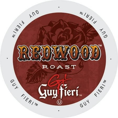 Guy Fieri Coffee Redwood Roast, Single Serve Cup Portion Pack for Keurig K-Cup Brewers, 24