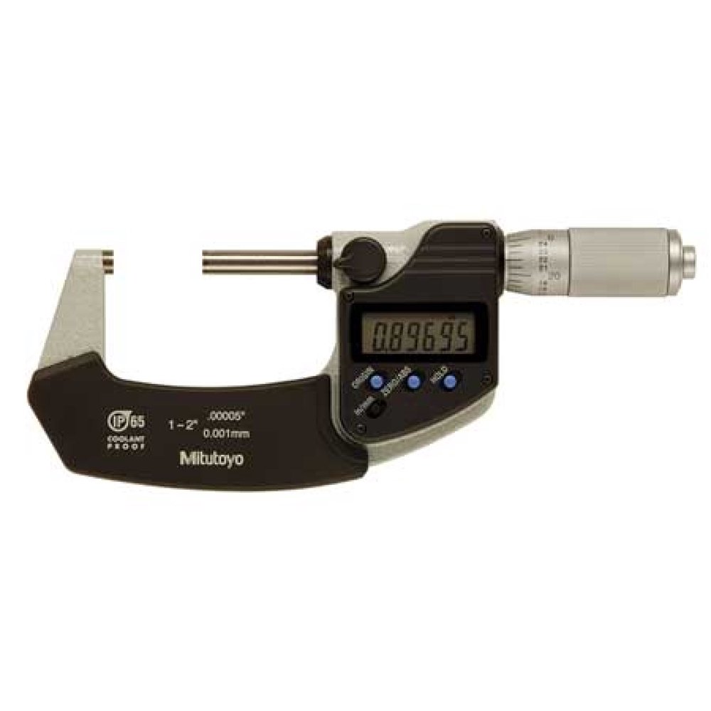 MITUTOYO 29333630 Electronic Micrometer,1 to 2",0.00005