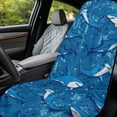 thumbnail image 2 of KUIFORTI Blue Shark Car Front Seat Covers Portable Anti-Slip Car Sweat Towel Seat Cover with Storage Bag Easy Installation for Yoga,Gym,Workout,Sports,Running,Camping and Beach, 2 of 7