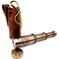 thumbnail image 5 of Telescopio náutico de latón Spyglass con funda de piel., 5 of 5