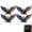 4PCS, variant on Eagle of Freedom Patriotic Badge, 3D Metal Car Emblem with Bald Eagle and Flag Design, Patriotic Flag Edition Auto Decal for Car Truck SUV Motorcycle, Veteran Gift Accessory