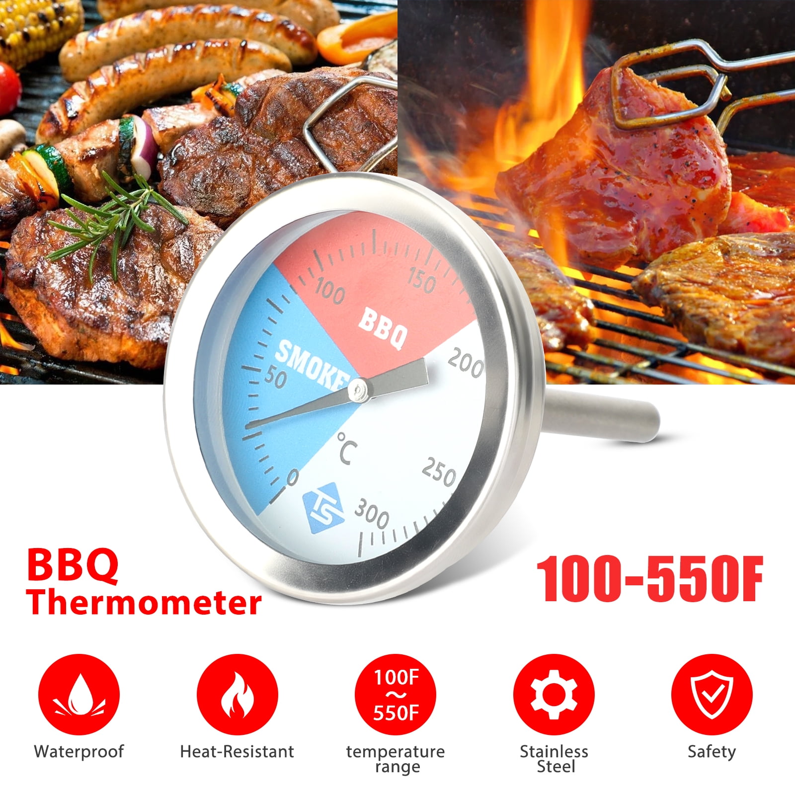 Barbecue Utensils Barbecue Thermometers Garden & Outdoors Barbecue