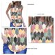 thumbnail image 3 of Camiseta sin mangas con cuello redondo y estampado geométrico con bloques de color, camiseta informal holgada para verano, 3 of 4