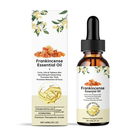 Frankincense Essential Oil – Frankincense Resin Oil Infused Organic Black Seed for Skin, Face & Aromatherap, Frankincense Oil for Face, Wrinkles & Scars | Deeply Nourishing