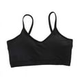 thumbnail image 6 of Womens Adjustable Spaghetti Strap Bras Scoop Neck No Underwire Seamless Yoga Workout Comfort Solid Color Sports Bra, 6 of 9