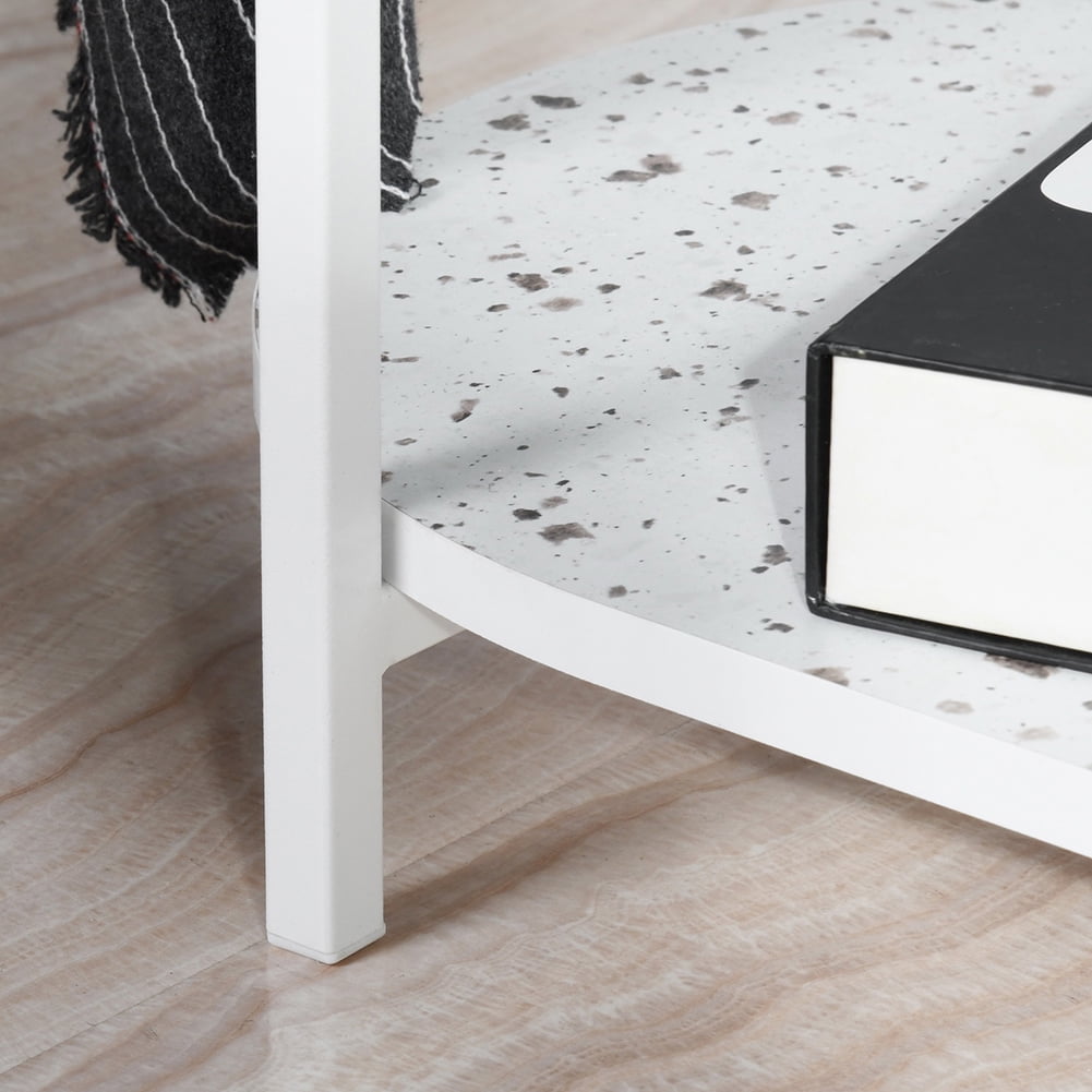 Kepooman Coffee Table, 2 Tier Modern Industrial End Tables Simple Center Table for Living Room, Bedroom Kepooman Coffee Table, 2 Tier Modern Industrial End Tables Simple Center Table for Living Room, Bedroom