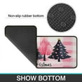 thumbnail image 7 of 2 Piece Christmas Plaid Kitchen Rug Sets Rustic Farmhouse Triangle Tree Kitchen Floor Mat Anti Fatigue Kitchen Floor Matfor Bathroom Room (47x17+30x17 Inches), 7 of 7