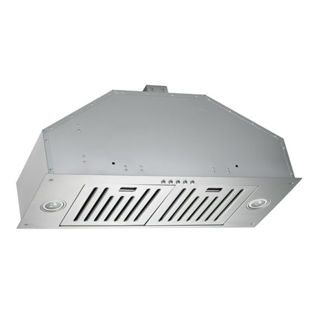 KOBE INX2730SQB-700-2 Brillia 30-inch Built-in/ Insert Range Hood, 3-Speed, 750 CFM, LED Lights, Baffle