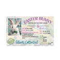 thumbnail image 2 of Home Decoration Easter Funny Bunny ID Card Pass Card Creative Holiday Celebration Plastic Bunny License, 2 of 6