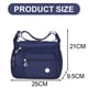thumbnail image 1 of Bolso bandolera para mujer con múltiples bolsillos, bolso bandolera para mujer, bolso de mano y cartera azul, 1 of 5